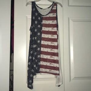 American flag tank top